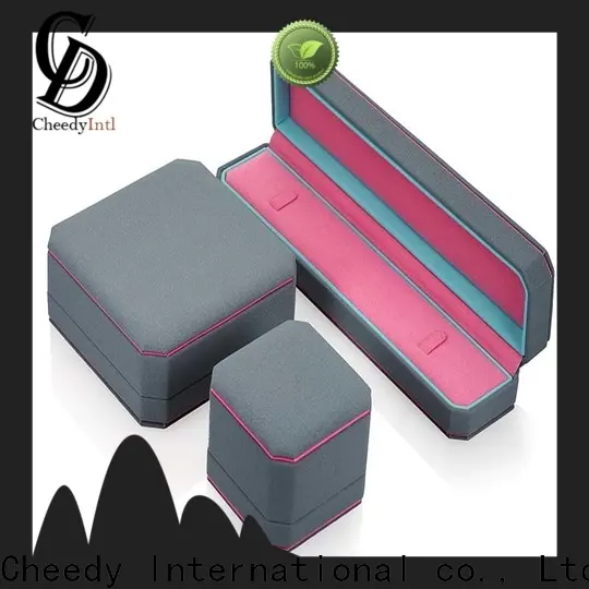 Custom leather pocket pouch boxes factory for ring 1