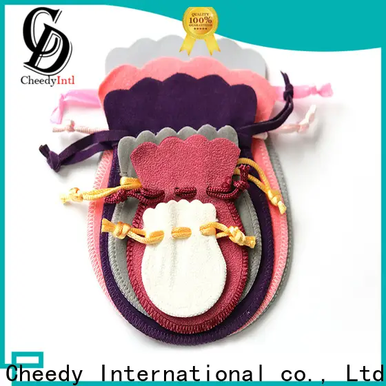 Custom purple velvet bag bags company for ring 1