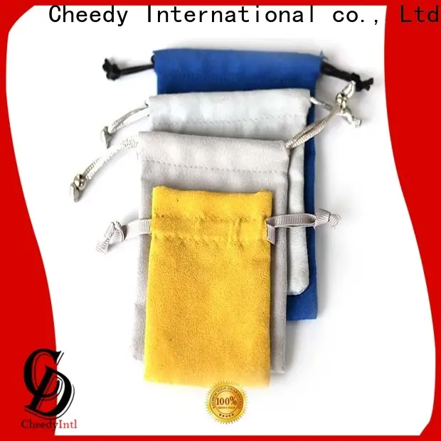 Cheedy New suede pouch factory for jewelry 1