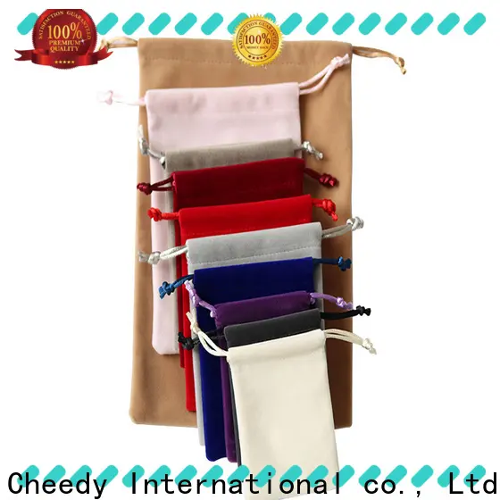 Cheedy New black velvet pouch suppliers for ring 1