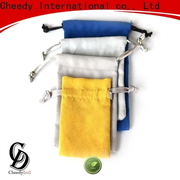 Cheedy Best drawstring jewelry pouch wholesale manufacturers for necklace 1