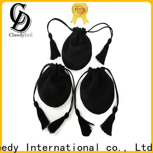 Top black velvet bags wholesale faux for business for jewelry 1