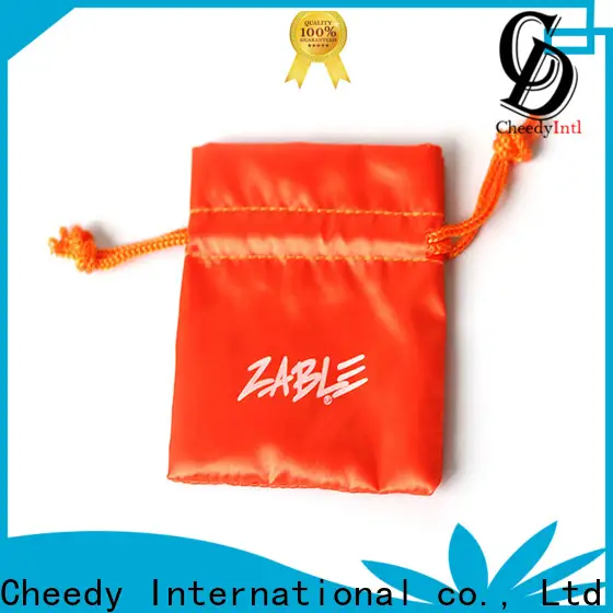 Cheedy Best black satin drawstring bag suppliers for jewelry 1