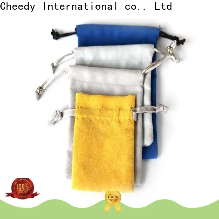 High-quality suede drawstring pouch pouch suppliers for ring 1