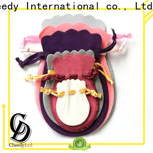 Cheedy Best black velvet jewelry bags factory for ring 1