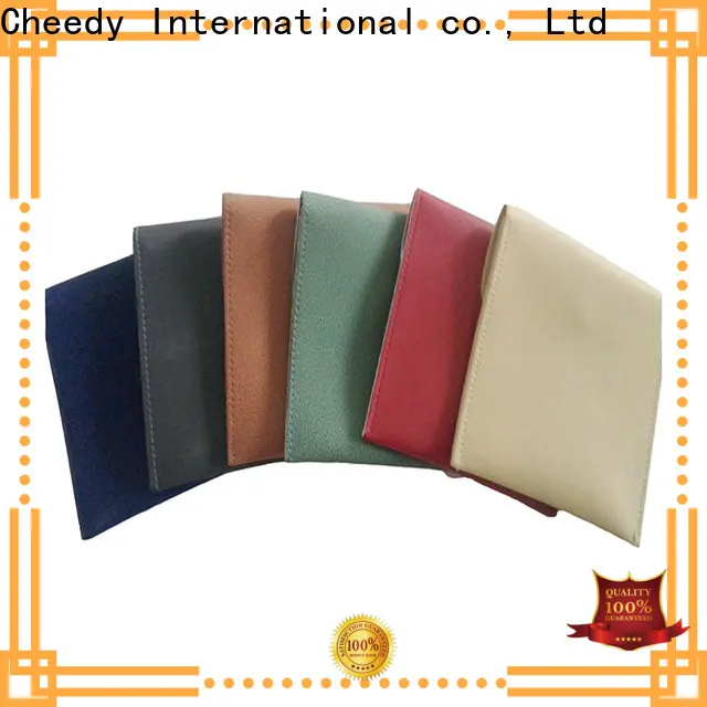 Cheedy Latest personalized leather pouch company for necklace 1