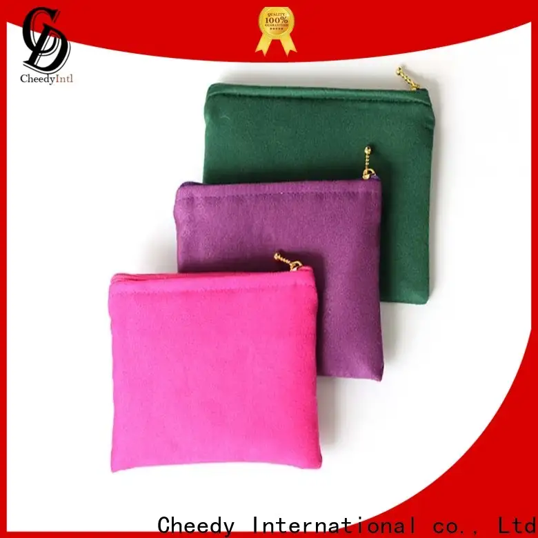 Latest suede foldover clutch pouches supply for necklace 1