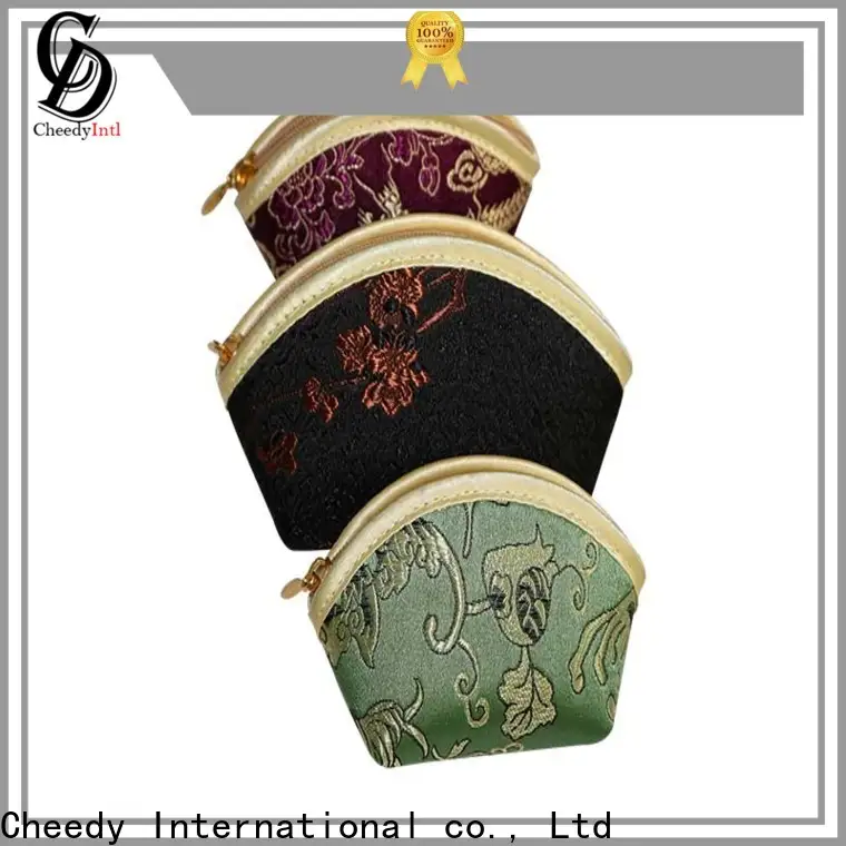 Top silk jewelry pouches brocade suppliers for watch 1