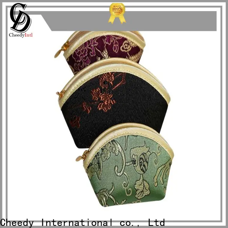 Top silk jewelry pouches brocade suppliers for watch 1