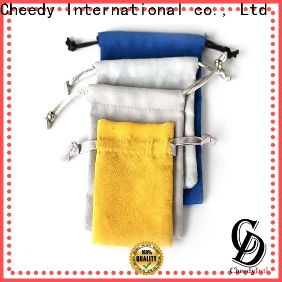 Cheedy Custom suede leather bag for business for jewelry 1