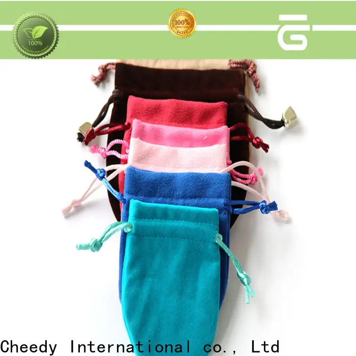 Cheedy jewellery velvet favor bags supply for ring 1