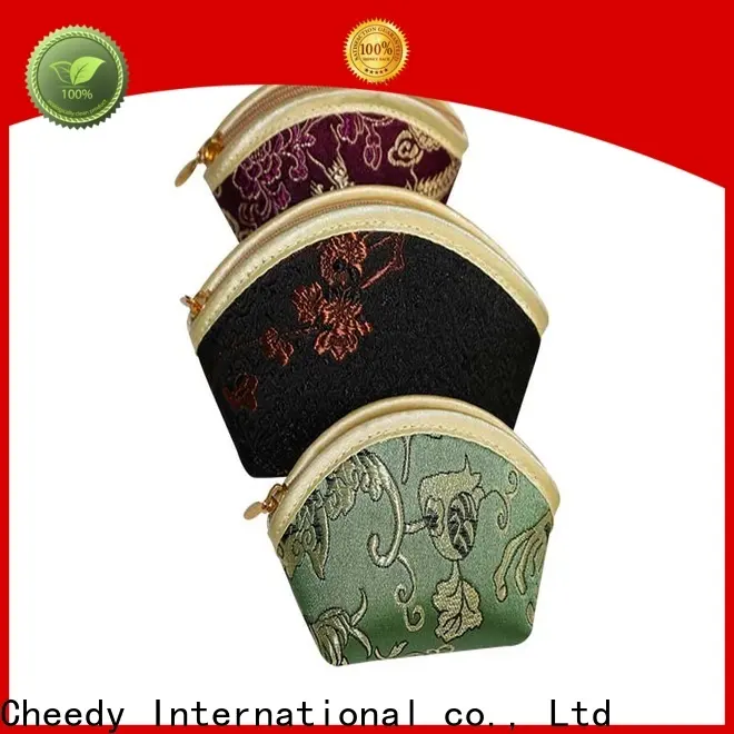 Cheedy brocade jewelry travel organizer roll pouch factory for watch 1