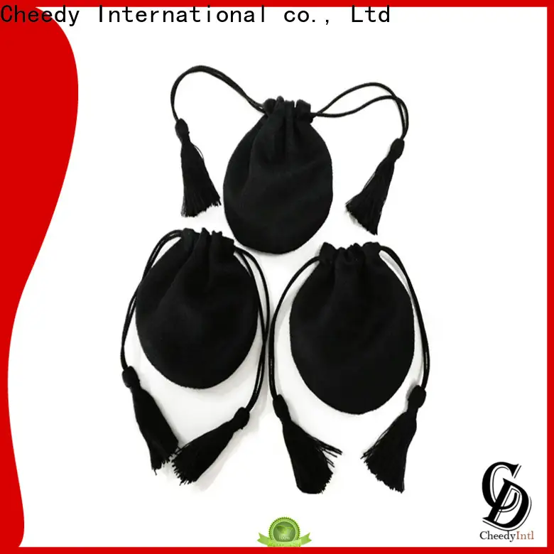 Custom velvet jewelry bags wholesale packaging for business for necklace 1