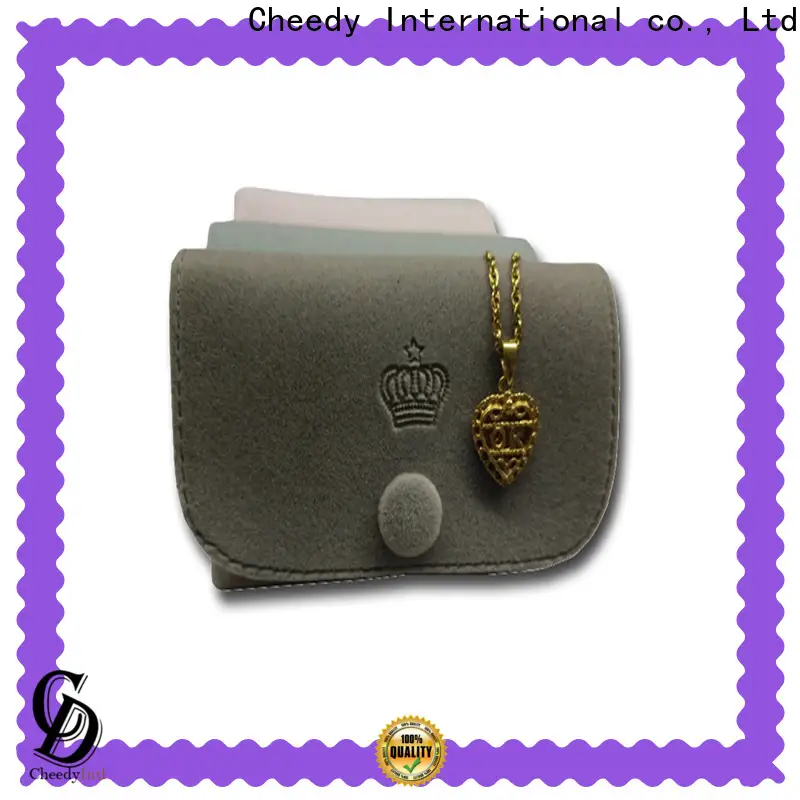 Cheedy Wholesale black velvet jewelry boxes wholesale factory for ring 1