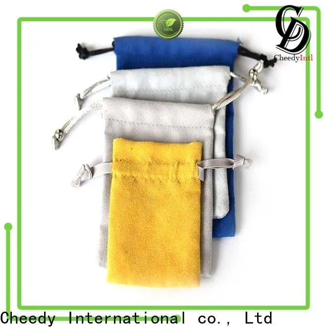 Top suede jewelry pouch packaging supply for necklace 1