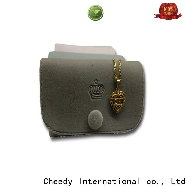 Cheedy Wholesale velvet jewelry case manufacturers for ring 1