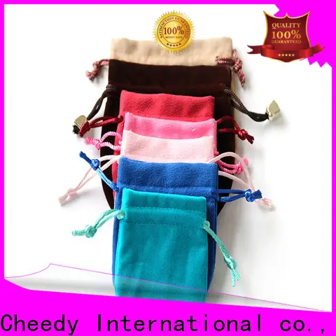 Cheedy New velvet jewelry bags with logo suppliers for ring 1