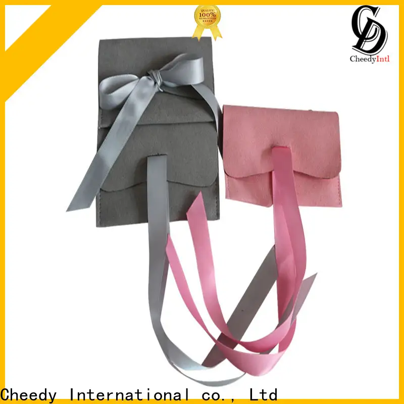 Cheedy Top suede gift bags company for jewelry 1