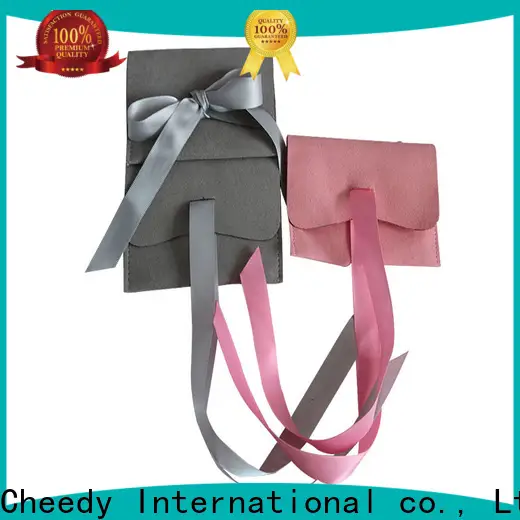 Cheedy suede small drawstring bags for jewelry for business for necklace 1