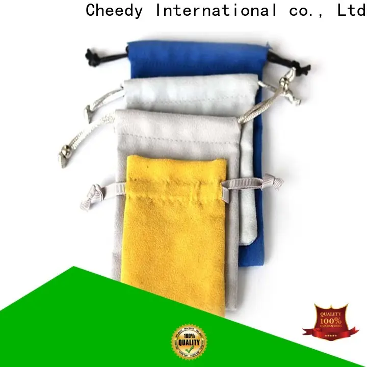 Cheedy Custom suede watch pouch factory for necklace 1