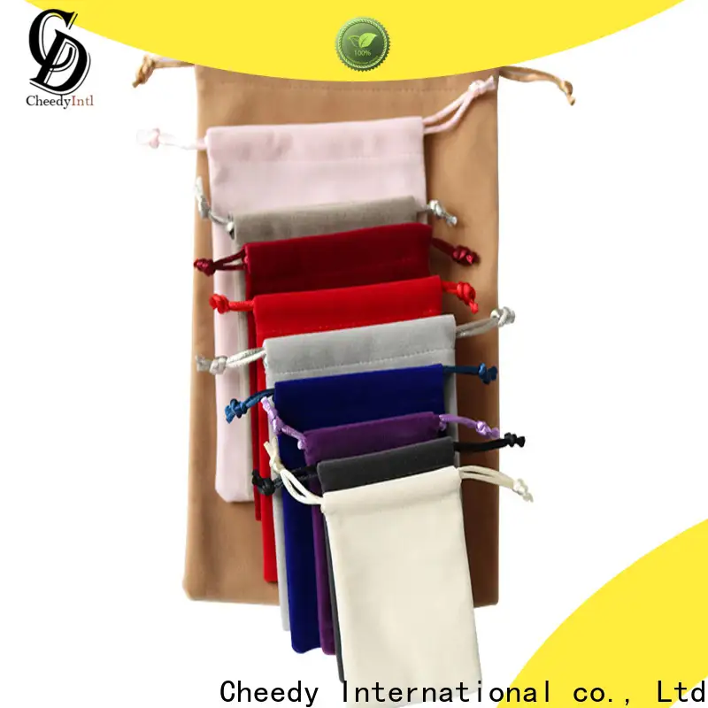 Cheedy jewelry printed velvet bags company for watch 1