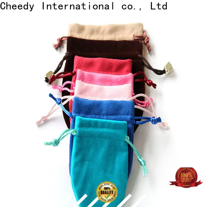 Cheedy price black velvet pouch suppliers for necklace 1