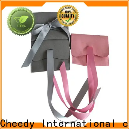 Cheedy Latest faux suede jewelry pouches for business for necklace 1