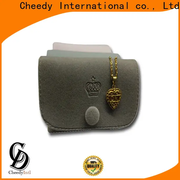 Cheedy Wholesale black velvet necklace gift box company for jewelry 1