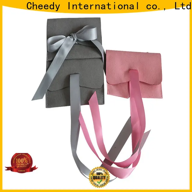 Cheedy High-quality suede jewelry pouch manufacturers for watch 1