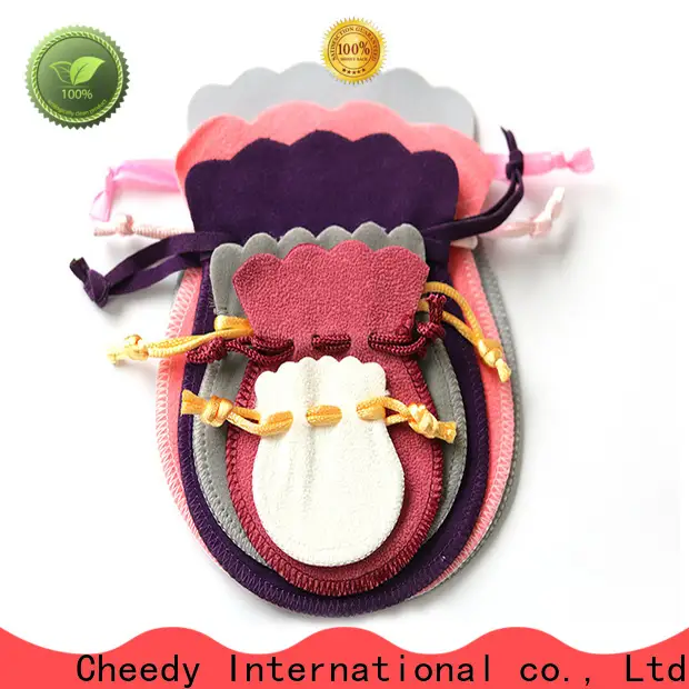 Cheedy Custom velvet pouches wholesale factory for ring 1
