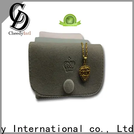 Cheedy Top velvet gift pouch factory for ring 1