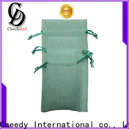 Cheedy packaging cheap drawstring bags company for necklace 1
