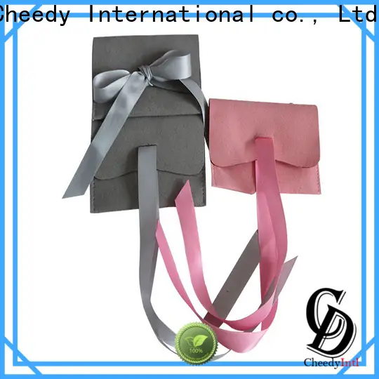 Cheedy Top velour jewelry bags for business for necklace 1
