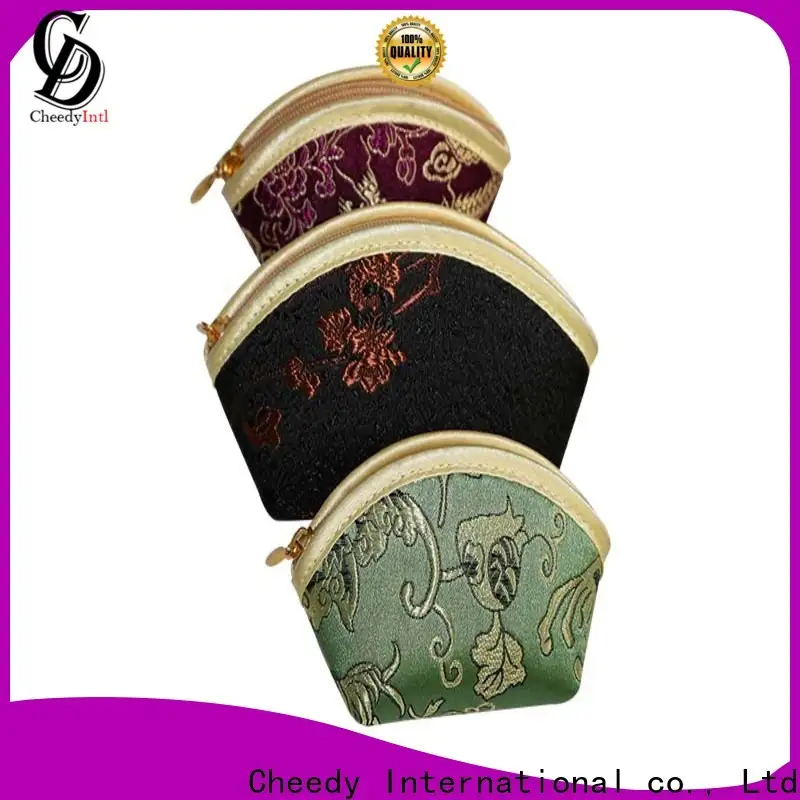 Wholesale drawstring coin pouch brocade supply for jewelry 1