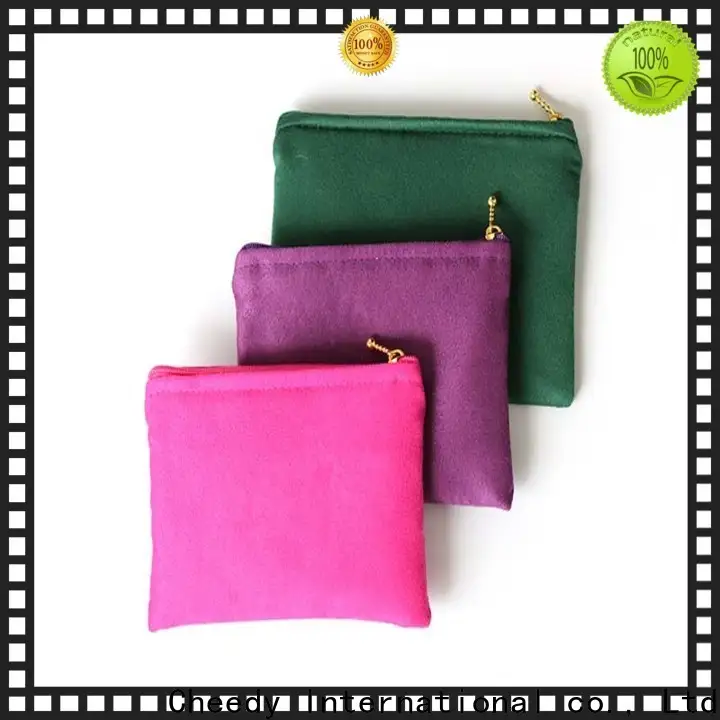 Cheedy pouches faux suede bag factory for ring1 1