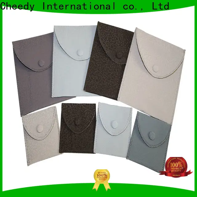 Cheedy Latest small leather drawstring pouch for business for ring 1
