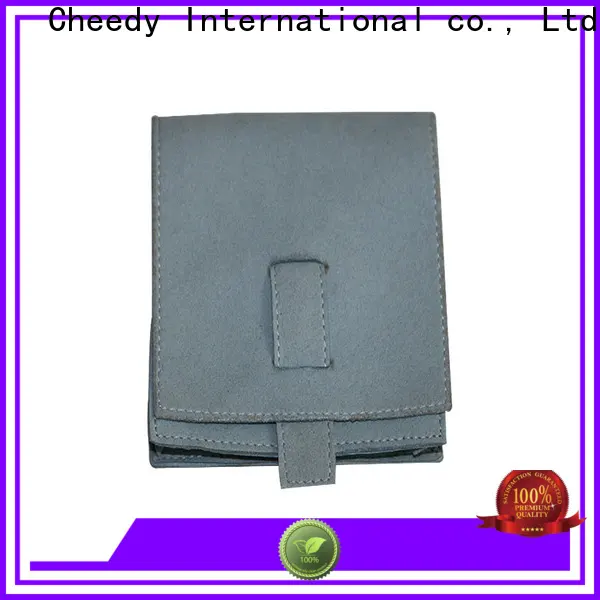 Top suede pouch bag faux for business for ring 1