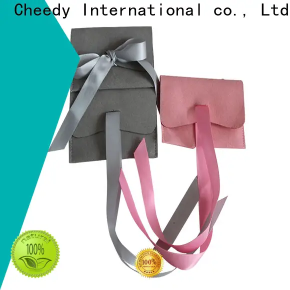 Cheedy Latest suede foldover clutch suppliers for necklace 1