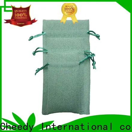 Cheedy linen plain canvas bags for business for necklace 1
