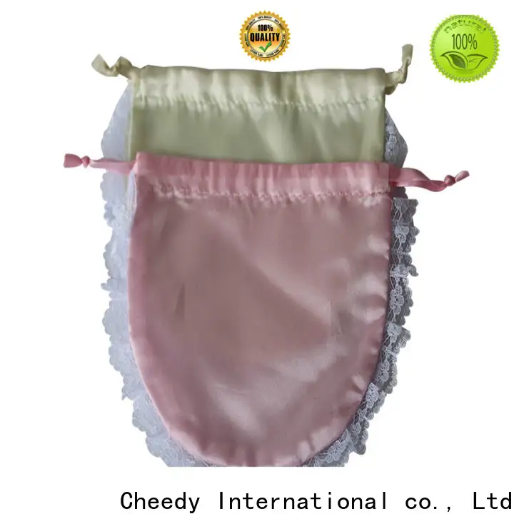 Cheedy bags cream satin bag supply for necklace 1