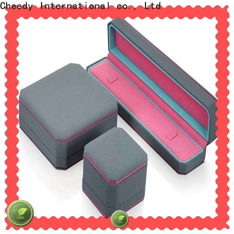 Cheedy Top faux leather box manufacturers for necklace 1