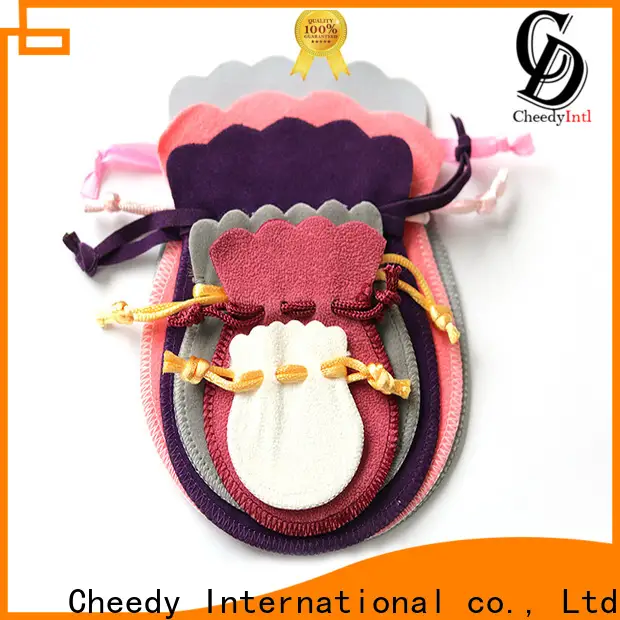 Cheedy packaging velvet pouch bag for business for ring 1