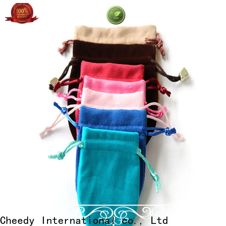 High-quality velvet jewelry bags with logo jewellery company for watch 1