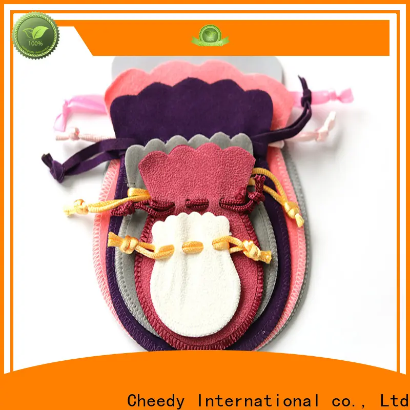 Cheedy Latest custom velvet drawstring bags manufacturers for watch 1