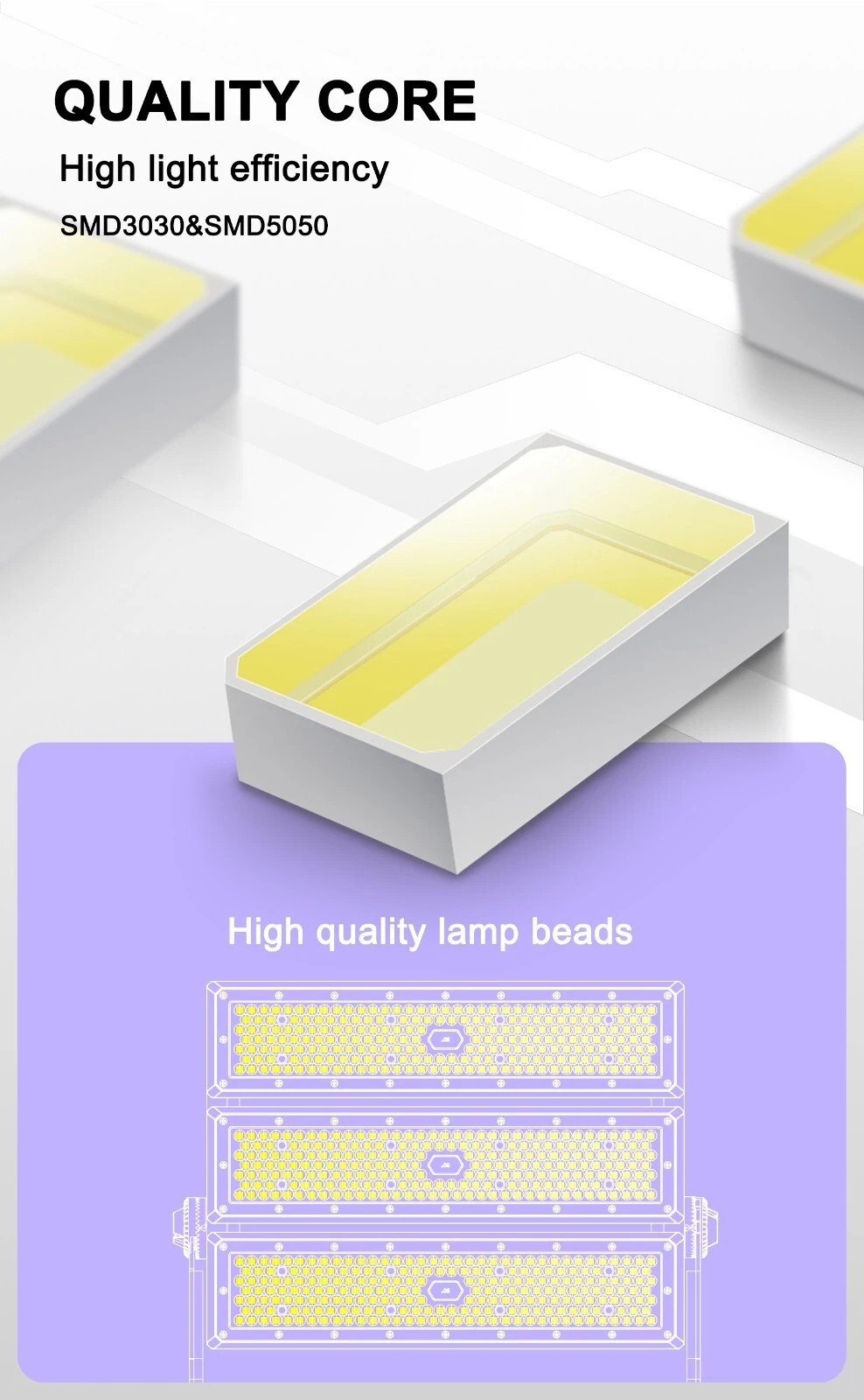 CHZ Lighting led port light factory price used in tower cranes 3