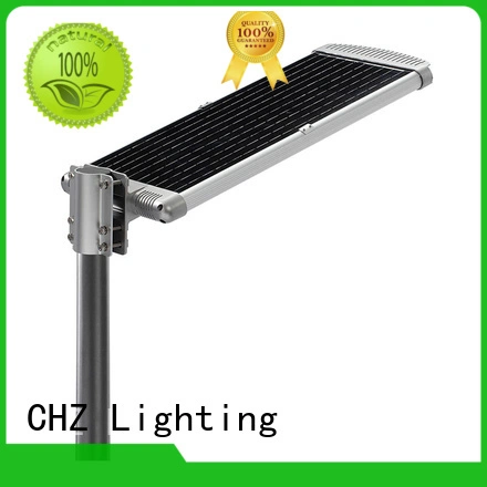 CHZ rohs approved solar powered led pole lights streets 1