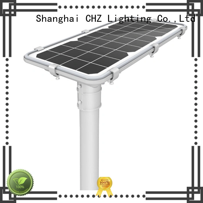 CHZ environmental friendly solar powered led street lights factory park road 1