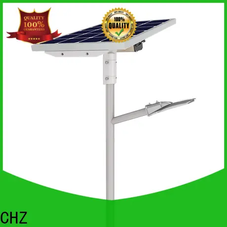 CHZ led solar pole lights factory direct supply for rural 1