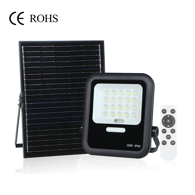 Projecteur solaire LED ABS CHZ-SFL01, réflecteur intelligent IP65, 50w 100w 200w 300w 1