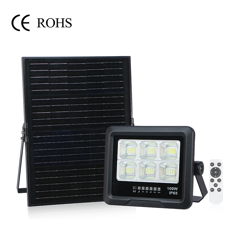 La energía solar de CHZ-SFL04 IP65 llevó la cubierta de cristal 300W 400W 500W del ABS del reflector de la inundación 1